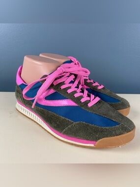 Tretorn Rawlins2 Sneakers Rich Ivy / Lyons Blue / Neon Fuschia Pink Women’s 6.5